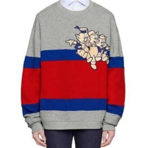 gucci mens pig sweater|designer crewneck sweaters for men.